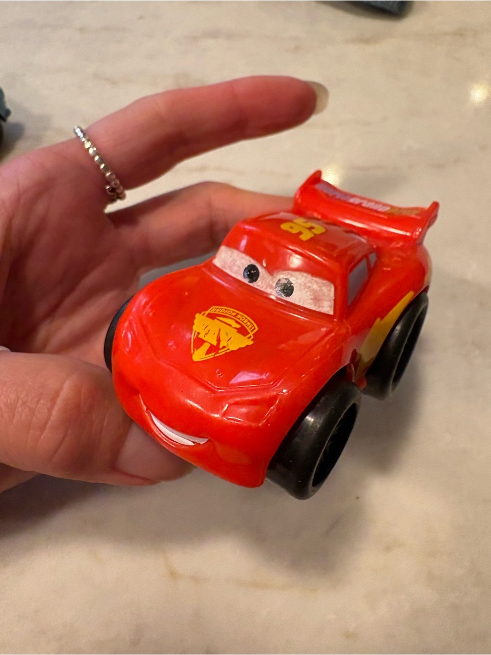 Fisher Price Little People Wheelies Cars Lightning McQueen Car Disney Pixar